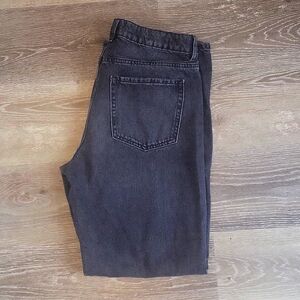 Garage black slouchy jeans
